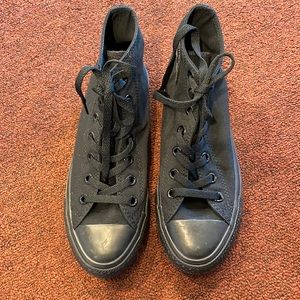 Black high top Converse